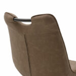 Chair Nely metal black pu brown antique - Image 5