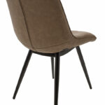 Chair Nely metal black pu brown antique - Image 6