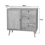 Oslo sideboard in sonoma color 85x39x79cm - Image 6