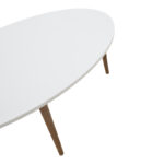 Τραπέζι σαλονιού Barton λευκό-καφέ 90x45x40εκ - Image 5