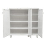 Shoe cabinet Santo 16 pairs in white color 89.5x34.5x91.5cm - Image 2