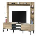 Tv set Zezan in sonoma-dark grey color 182.5x40x162cm - Image 3