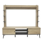 Tv set Zezan in sonoma-dark grey color 182.5x40x162cm - Image 4