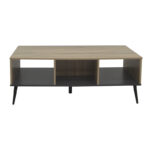 Coffee table Zezan in sonoma-dark grey color 121x60x44.5cm - Image 3
