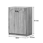 Shoe cabinet Ambera sonoma color 60x36.5x81.5cm - Image 5