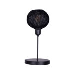 Table lamp Gaia E27 black metal D22x30cm