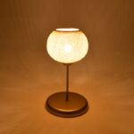 Table lamp Gaia E27 gold metal D22x37cm - Image 2