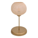 Table lamp Gaia E27 gold metal D22x37cm