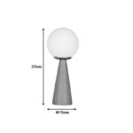 Seziko E27 table lamp in natural shade Dq15x37cm - Слика 2