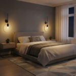 Wall lamp Bendia E27 black-gold metal 25x15x52cm - Image 2