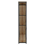 Bookcase Alex natural-black 74x30x153cm - Слика 4
