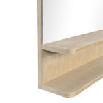Mirror with shelf Mensola mdf in natural shade 45.7x12.7x76.2cm - Image 4