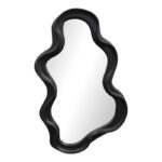 Liquid pp mirror in black shade 26x2.7x39cm - Image 3