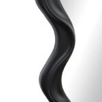 Liquid pp mirror in black shade 26x2.7x39cm - Image 4