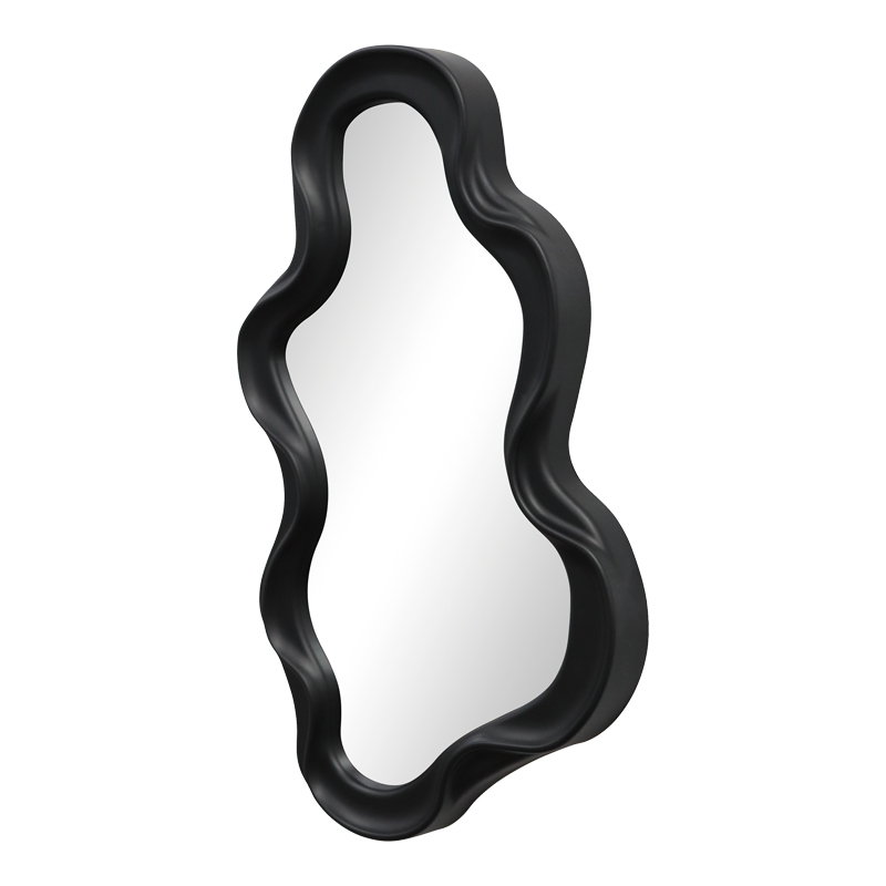 233-000049 Liquid pp mirror in black shade 26x2.7x39cm - Image 1