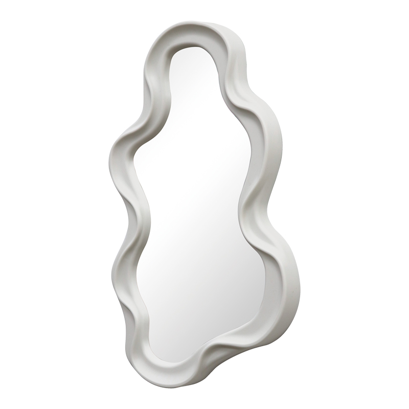 233-000050 Liquid pp mirror in white shade 26x2.7x39cm - Image 1