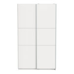 Two door-wardrobe with sliding doors Kawen white 116.5x60x203cm - Image 4