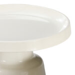 Side table Ginoze metal in white color D50x50.5cm - Image 4