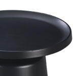 Coffee table Ginoze metal in black color D70x41cm - Image 4