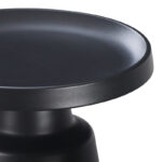 Side table Ginoze metal in black color D50x50.5cm - Image 4