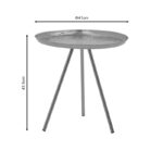 Side table Jacksie Inart gold metal D51x54cm - Image 4