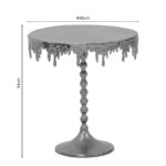 Side table Fropio Inart gold metal D40x44cm - Слика 6