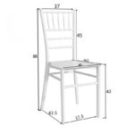 Tiffany chair transparent pc 38x38.5x88cm - Image 6