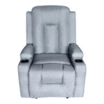 Relax armchair Gessel fabric in anthracite  80x90x98cm - Image 3