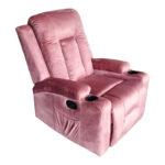 Relax armchair Gessel velvet in dusty rose 80x90x98cm