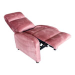 Relax armchair Norva velvet in dusty rose shade 68.5x86x100cm - Image 2