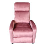 Relax armchair Norva velvet in dusty rose shade 68.5x86x100cm - Image 3