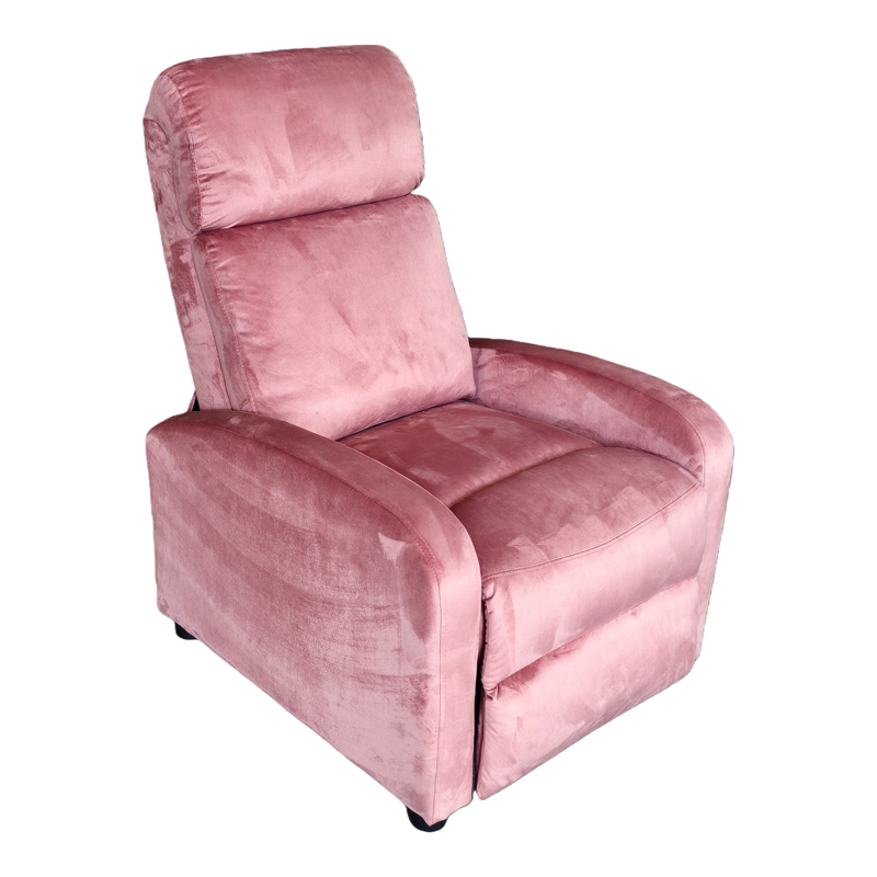 331-000011 Relax armchair Norva velvet in dusty rose shade 68.5x86x100cm - Image 1