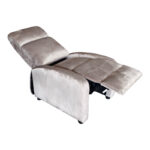 Relax armchair Norva velvet in grey shade 68.5x86x100cm - Image 2