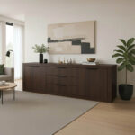 Doha buffet in wenge color 210x45x80.5cm