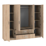 Royal four-leaf wardrobe sonoma 200x58x177cm - Слика 2