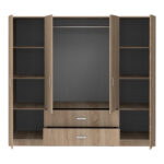 Royal four-leaf wardrobe sonoma 200x58x177cm - Слика 4
