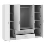Royal four-leaf wardrobe white 200x58x177cm - Слика 2
