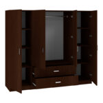 Royal four-leaf wardrobe wenge 200x58x177cm - Слика 2