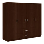 Royal four-leaf wardrobe wenge 200x58x177cm