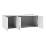 Royal three-leaf wardrobe loft white 150x58x53cm - Слика 2