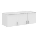 Royal three-leaf wardrobe loft white 150x58x53cm