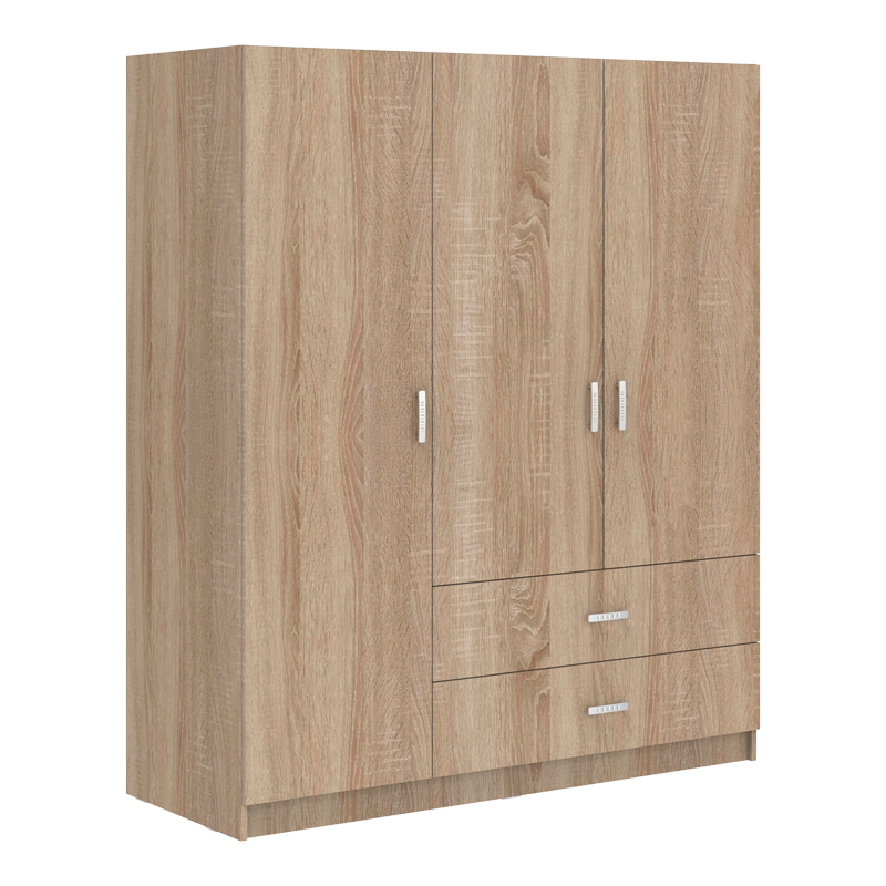 361-000116 Royal three-leaf wardrobe sonoma 150x58x177cm - Image 1