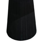 Canicule table, solid acacia wood black D80x40cm - Image 3