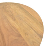 Radiane table, solid acacia wood in natural shade, D80x40cm - Слика 4