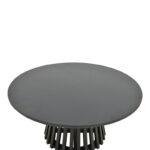 Radiane table, solid acacia wood in black shade, D80x40cm - Слика 3