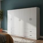 Lego six-door wardrobe white 240x42x180cm