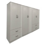 Lego six-door wardrobe white 240x42x180cm - Image 3