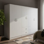 Lego I six-door wardrobe white 240x42x180cm