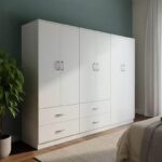 Lego six-door wardrobe white 200.5x42x180cm