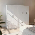 LegoI  five-door wardrobe white 170x42x180cm